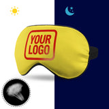 Custom Light Yellow Orange Red Sleep Mask