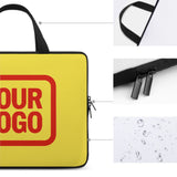 Custom Light Yellow Orange Red Laptop Bag
