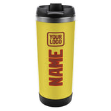 Custom Light Yellow Coral Red Stainless Steel Water Cup