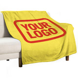 Custom Light Yellow Orange Red Blanket