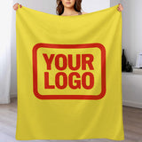 Custom Light Yellow Orange Red Blanket