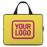 Custom Light Yellow Pink Laptop Bag