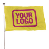 Custom Light Yellow Pink Flag