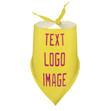 Custom Light Yellow Pink Pet Scarf