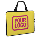 Custom Light Yellow Pink Laptop Bag