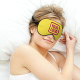 Custom Light Yellow Pink Sleep Mask