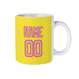 Custom Light Yellow Light Pink Mug