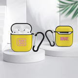 Custom Light Yellow Light Pink AirPods Case