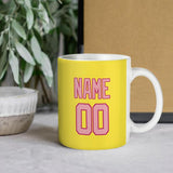 Custom Light Yellow Light Pink Mug