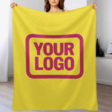 Custom Light Yellow Pink Blanket