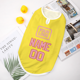 Custom Light Yellow Light Pink Pet Vest