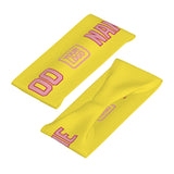 Custom Light Yellow Light Pink Sports headband