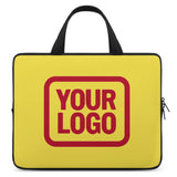 Custom Light Yellow Red Laptop Bag