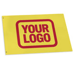Custom Light Yellow Red Flag