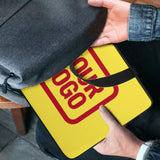 Custom Light Yellow Red Laptop Bag