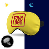 Custom Light Yellow Red Sleep Mask