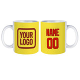 Custom Light Yellow Orange Red Mug