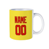 Custom Light Yellow Orange Red Mug