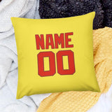 Custom Light Yellow Orange Red Pillowcase