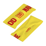 Custom Light Yellow Orange Red Sports headband
