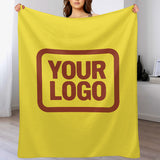 Custom Light Yellow Coral Red Blanket
