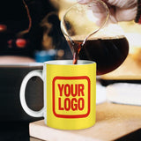 Custom Light Yellow Orange Red Mug