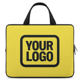 Custom Light Yellow Black Laptop Bag
