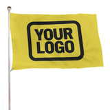 Custom Light Yellow Black Flag