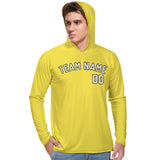 Custom Light Yellow Cream UV-Hoodie