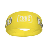 Custom Light Yellow Cream Sports headband