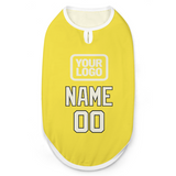 Custom Light Yellow Cream Pet Vest