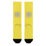 Custom Light Yellow Cream Knee-High Sock