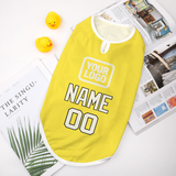 Custom Light Yellow Cream Pet Vest