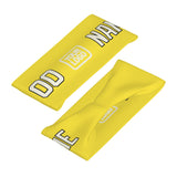 Custom Light Yellow Cream Sports headband
