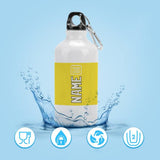 Custom Light Yellow Cream Sports Bottle