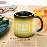Custom Light Yellow Cream Magic Mug