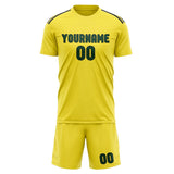 Custom Light Yellow Green Soccer Jersey