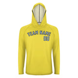 Custom Light Yellow Light Blue UV-Hoodie