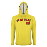 Custom Light Yellow Orange Red UV-Hoodie