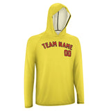 Custom Light Yellow Orange Red UV-Hoodie