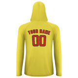 Custom Light Yellow Orange Red UV-Hoodie