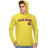 Custom Light Yellow Pink UV-Hoodie