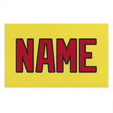 Custom Light Yellow Red Beach Towel