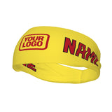 Custom Light Yellow Red Sports headband