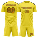 Custom Light Yellow Yellow Soccer Jersey