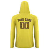 Custom Light Yellow Khaki UV-Hoodie