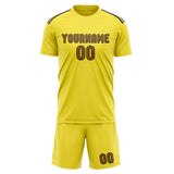 Custom Light Yellow Khaki Soccer Jersey