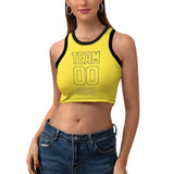 Custom Light Yellow Light Yellow Sleeveless Tank Top