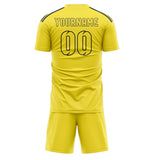 Custom Light Yellow Light Yellow Soccer Jersey