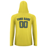 Custom Light Yellow Blue Green UV-Hoodie